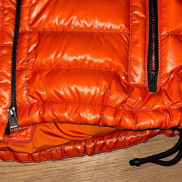 Hugo Boss Down Puffer Vest - Orange/black Vests